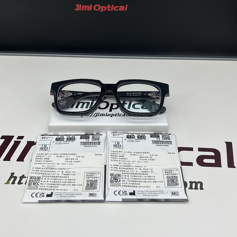 QC : BOX-OFFICER 925 silver SIZE：56-19-144黑银色