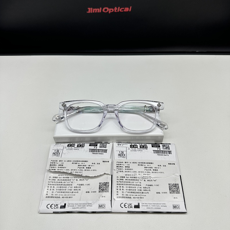 QC : COX UCKER Retail SIZE：52-19-153 | The most cost-effective model透明银色