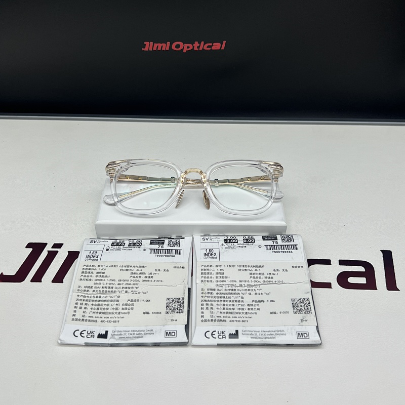 QC : TITANASLUVR 925 silver SIZE:51-23-145 透明金色