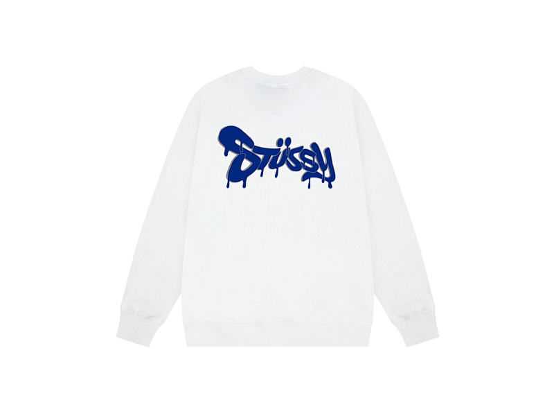 P109yuan 078#圆领卫衣 搞怪字母 黑 白 灰 S-XL