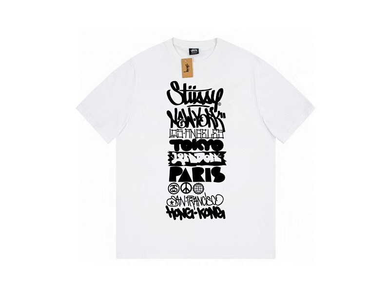 P59yuan 061#个性涂鸦 斯图西短袖 4色 S-2XL