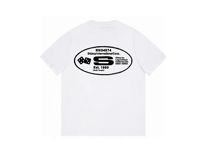 P59yuan 075#椭圆字母 斯图西短袖 4色 S-2XL