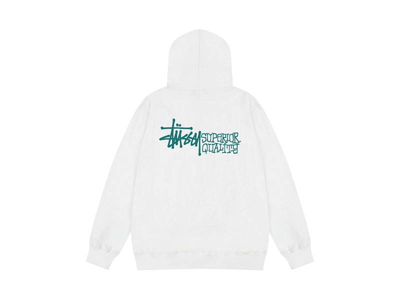 P125yuan 308# 连帽卫衣 黑 白 S-XL