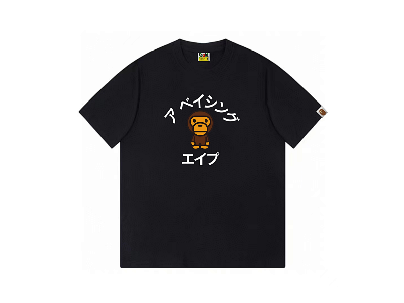 P59yuan B73，3领标，对版圆筒，黑白2色，S-2XL