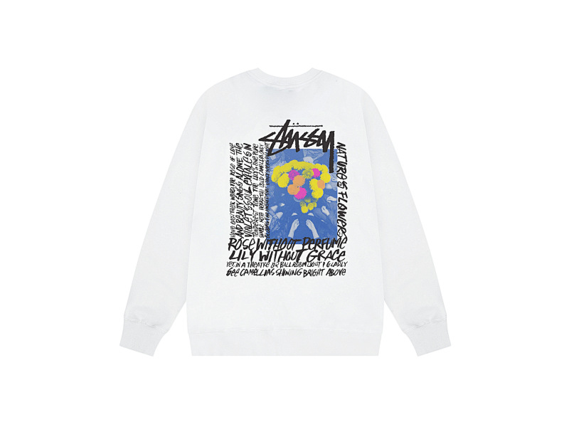 P109yuan 115#山茶花 圆领卫衣 3色 S-XL