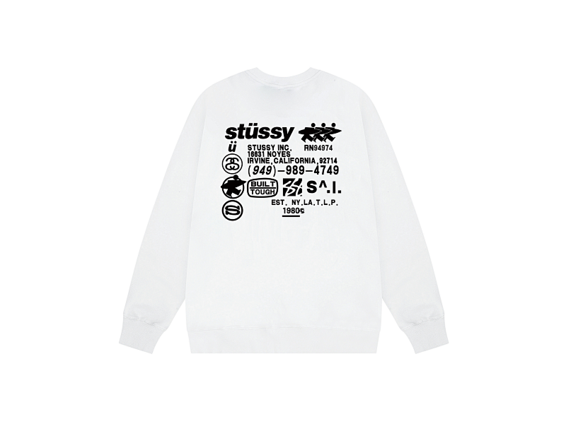 P109yuan 281# 圆领卫衣 黑 白 灰 S-XL