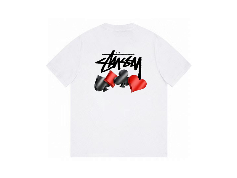 P59yuan 091#扑克花色 斯图西短袖 4色 S-2XL
