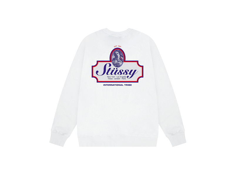 P109yuan 125# 圆领卫衣 黑 白 S-XL