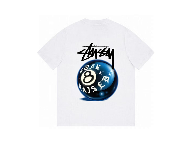P59yuan 040#蓝色球8 斯图西短袖 4色 S-2XL