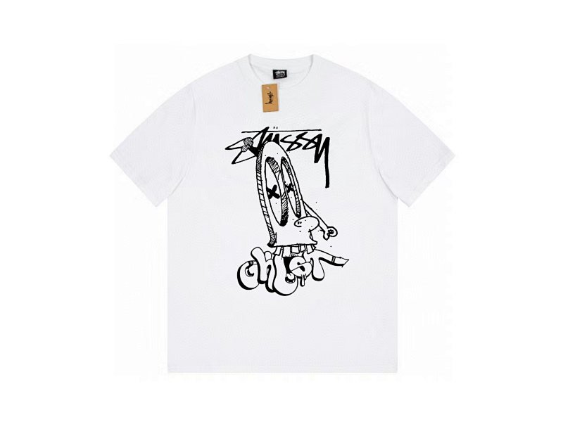 P59yuan 062#卡通鬼脸 斯图西短袖 4色 S-2XL