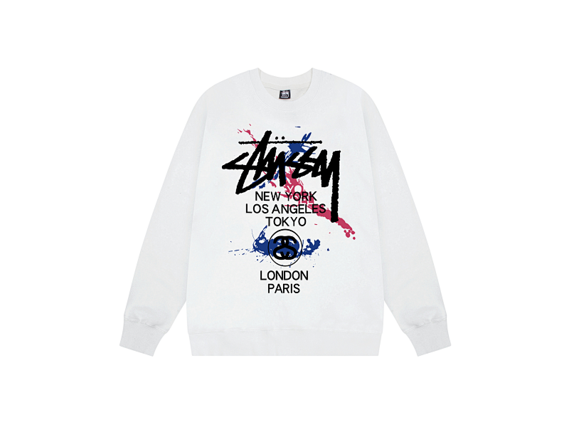P109yuan 258# 圆领卫衣 黑 白 灰 S-XL