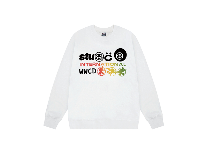 P109yuan 282# 圆领卫衣 白 灰 S-XL