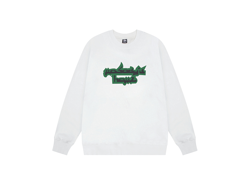 P109yuan 262# 圆领卫衣 白 灰 S-XL