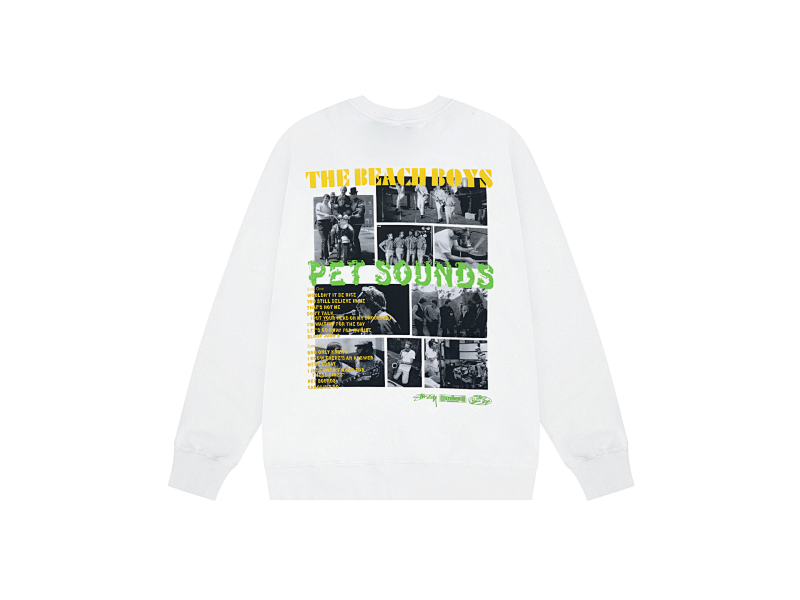 P109yuan 103#圆领卫衣 白 S-XL