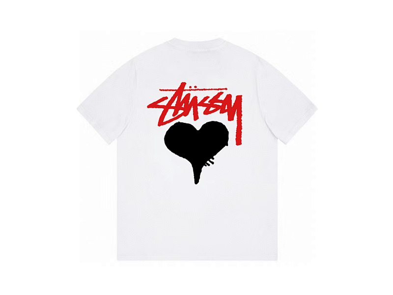 P59yuan 084#扑克爱心 斯图西短袖，4色，S-2XL