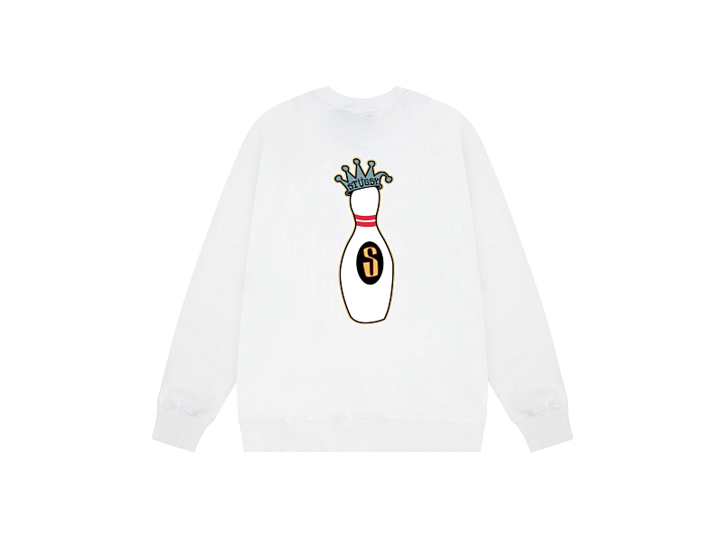P109yuan 278# 圆领卫衣 黑 白 灰 S-XL