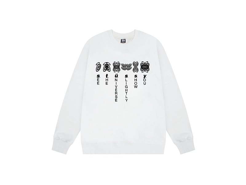 P109yuan 158# 圆领卫衣 黑 白 灰 S-XL