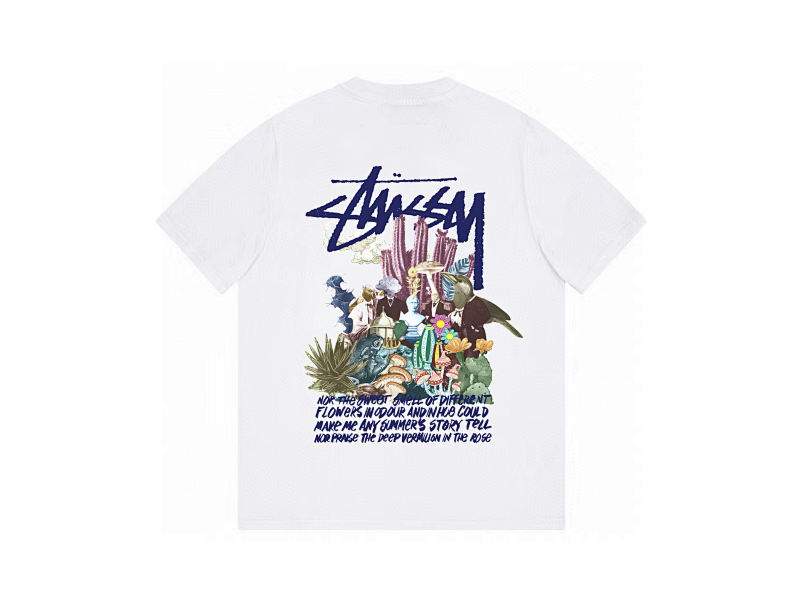 P59yuan 002#迷幻雕像 斯图西短袖 4色 S-2XL