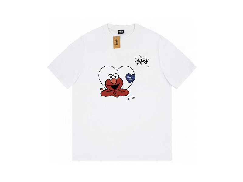 P59yuan 058#爱心青蛙 斯图西短袖 2色 S-2XL