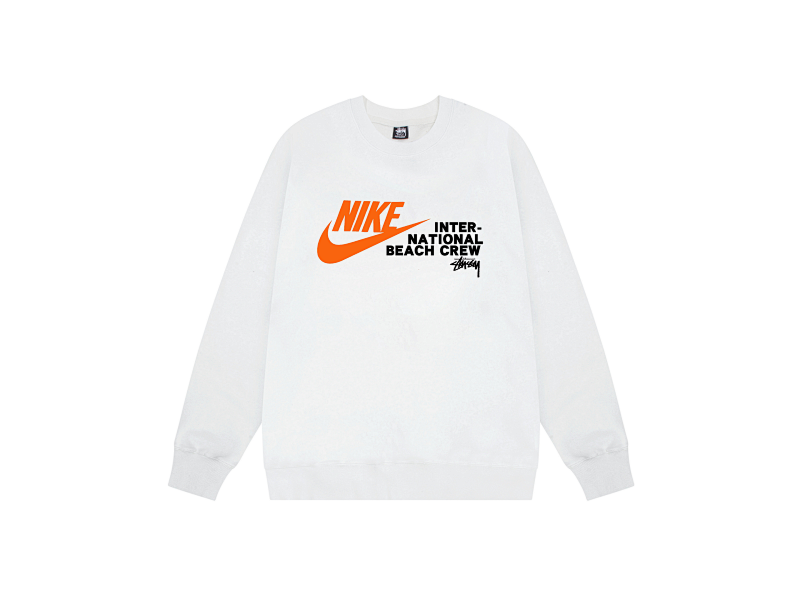 P109yuan 079#圆领卫衣 橙色NK 黑 白 灰 S-XL