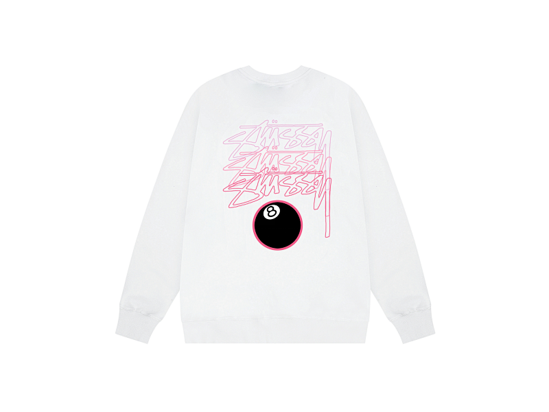 P109yuan 179# 圆领卫衣 黑 白 S-XL