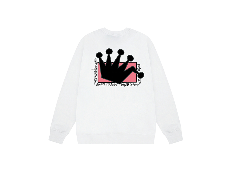 P109yuan 150# 圆领卫衣 黑 白 S-XL