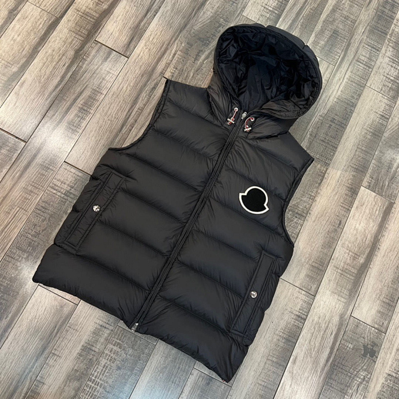 Moncler Vest Black Logo