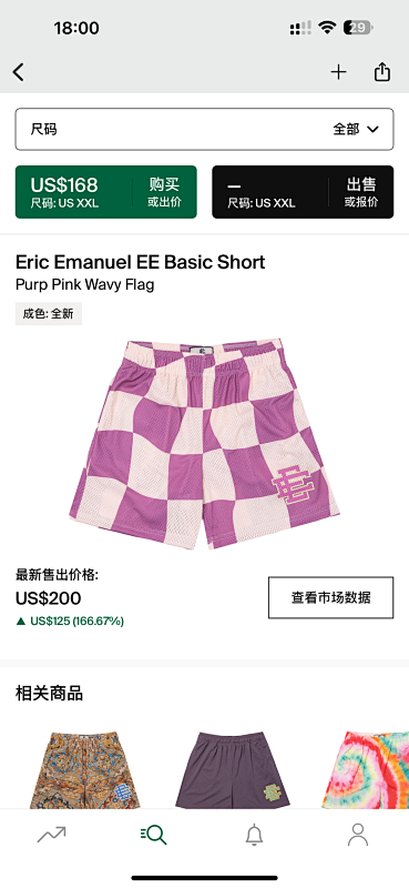 Eric Emanuel EE Basic Short Purp Pink Wavy Flag