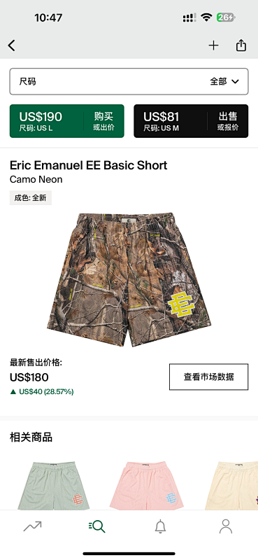 Eric Emanuel EE Basic ShortCamo Neon