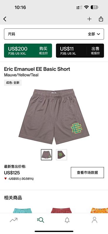 Eric Emanuel EE Basic Short Mauve/yellow/Tea