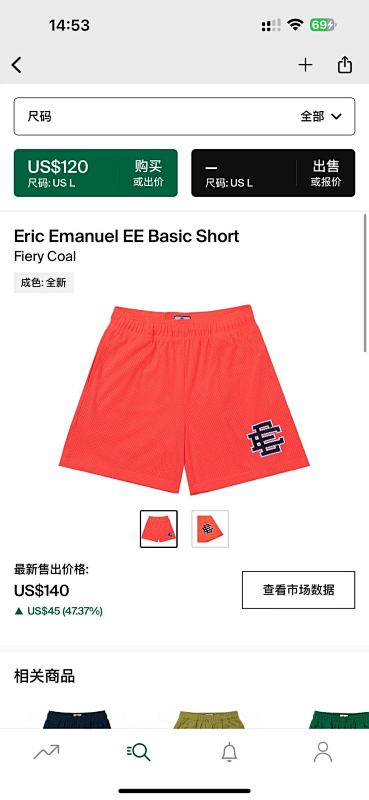 Eric Emanuel EE Basic Short Fiery Coal