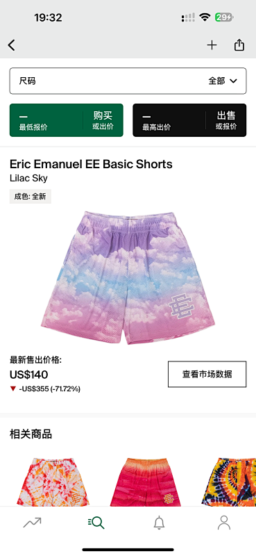 Eric Emanuel EE Basic Short Blue/Pink