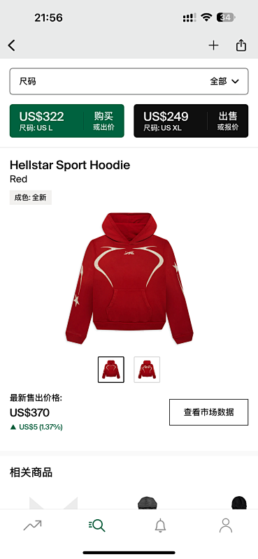【NFC】 Hellstar Sport HoodieRed