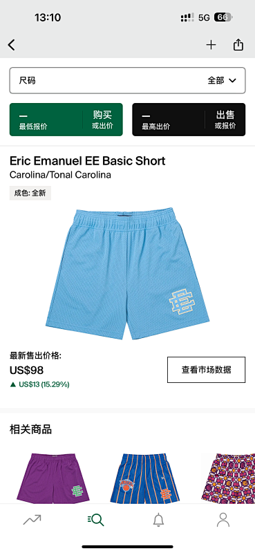 Eric Emanuel EE Basic Short Carolina/Tonal Carolina