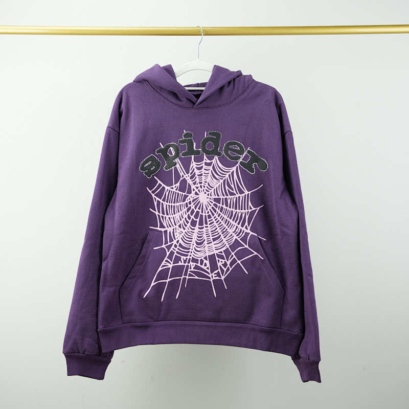 【Discount price】SPIDER F&F Sp5der Hoodie Purple
