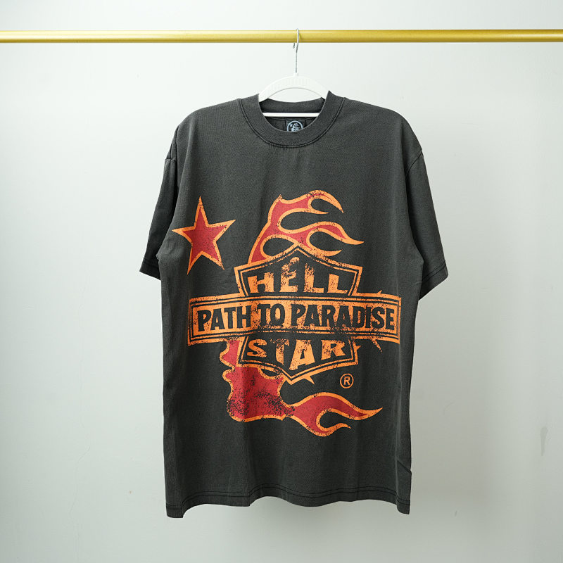 HELLSTAR Studios Biker Tour Short Sleeve Tee Shirt Black