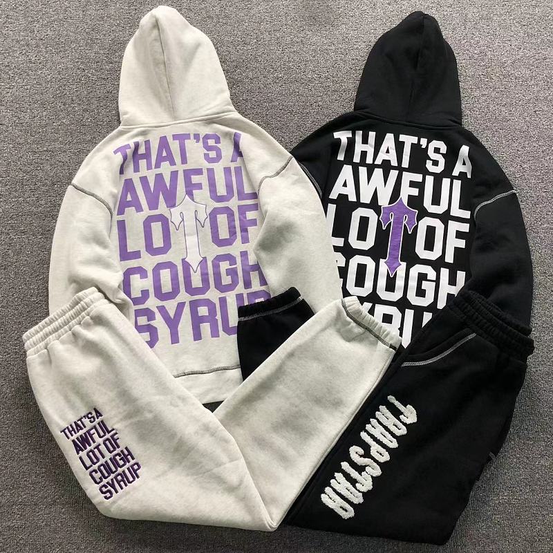 TOP TROUSERS COUGH SYRUP TRAPSTAR HOODIE TROUSERS 3208260219