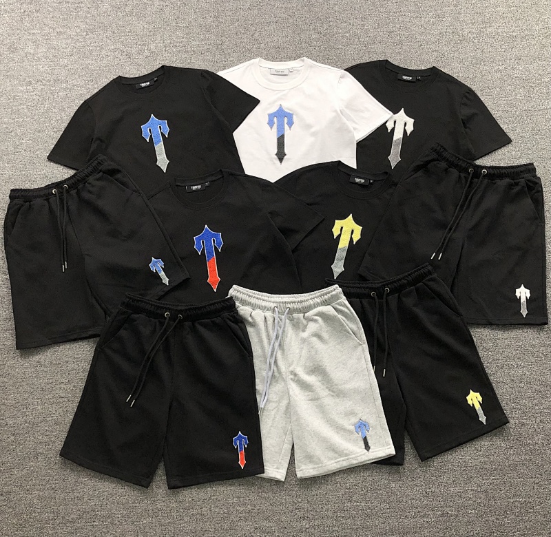 TOP SHORTS TRAPSTAR T-SHIRT SHORTS 41190163（im 170cm 57kg i wear size S in the phot）