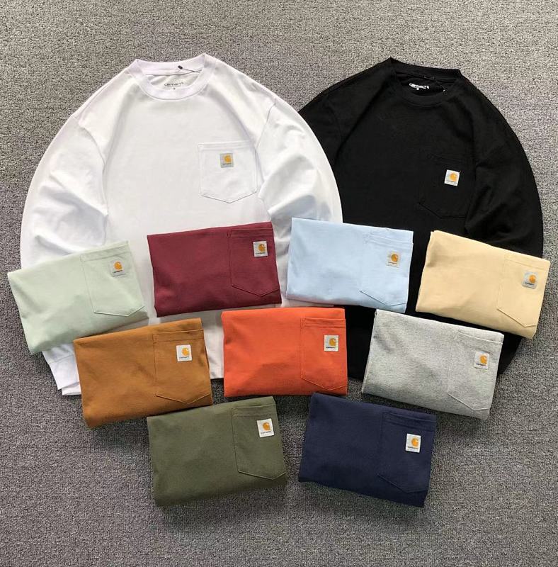 CARHARTT LONG SLEEVED 504020841（im 170cm 60kg i wear size S in the phot）