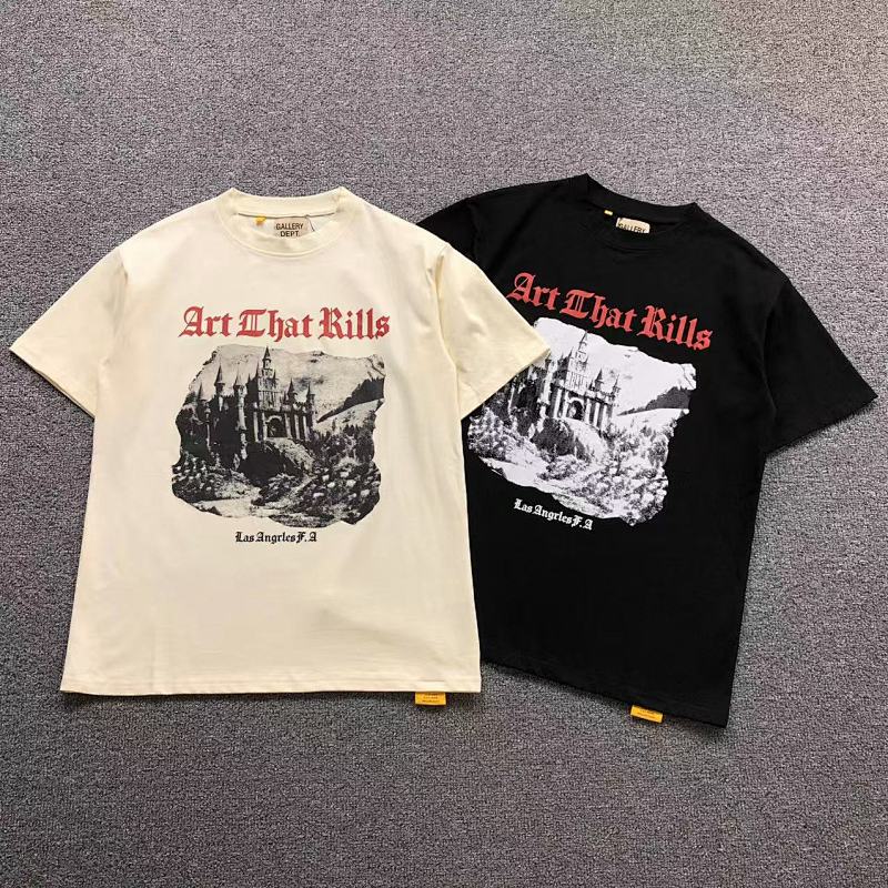 GALLERY DEPT T-SHIRT 3104242096（im 170cm 60kg i wear size S in the phot）