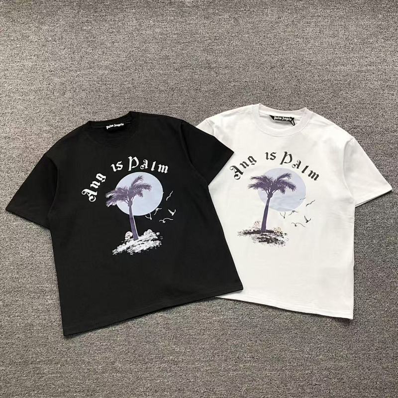 PALM ANGELS T-SHIRT 41070126121（im 170cm 60kg i wear size S in the phot）
