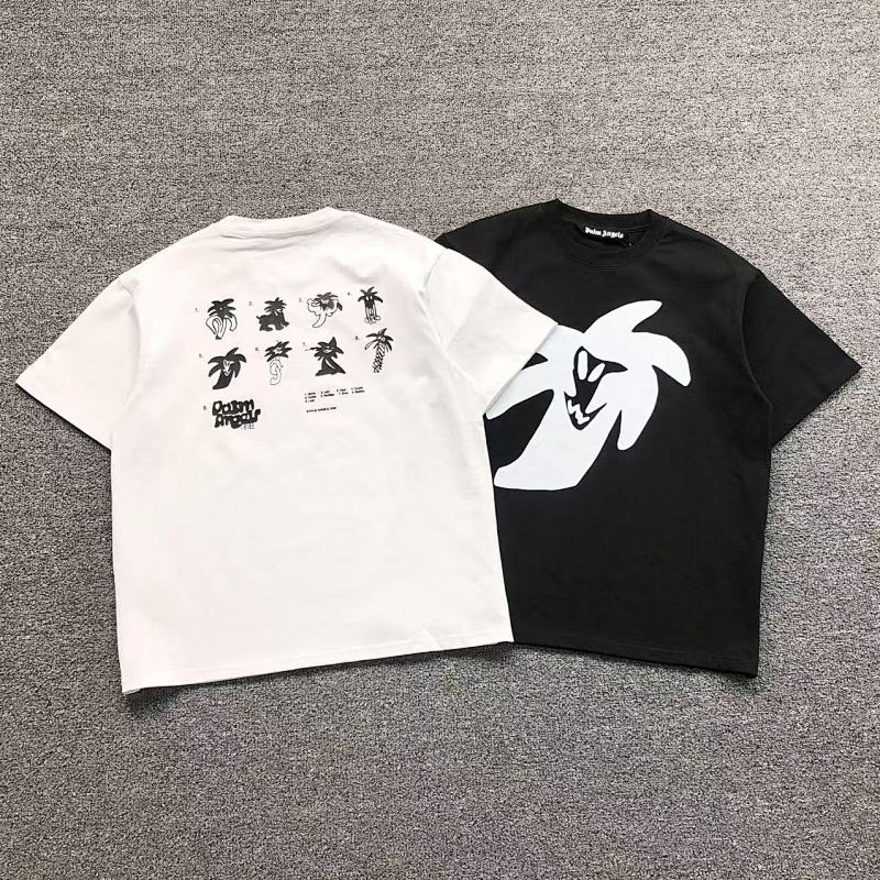 PALM ANGELS T-SHIRT 41070130121（im 170cm 60kg i wear size S in the phot）