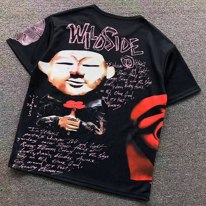 FOOTBALL TRAVIS SCOTT T-SHIRT 41061118117（im 170cm 60kg i wear size S in the phot）