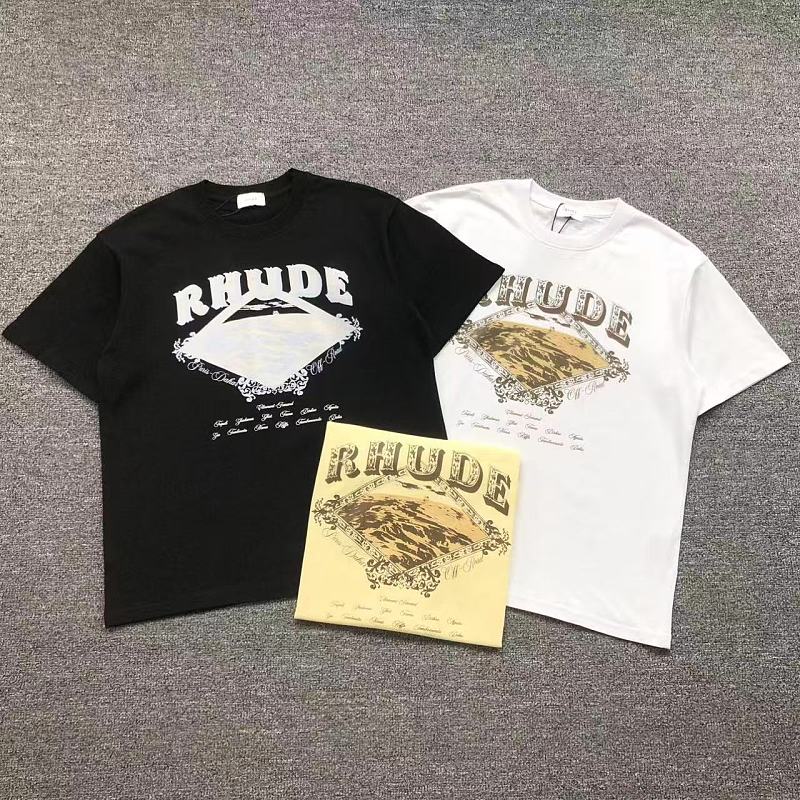 RHUDE T-SHIRT 3208060517（im 170cm 60kg i wear size S in the phot）