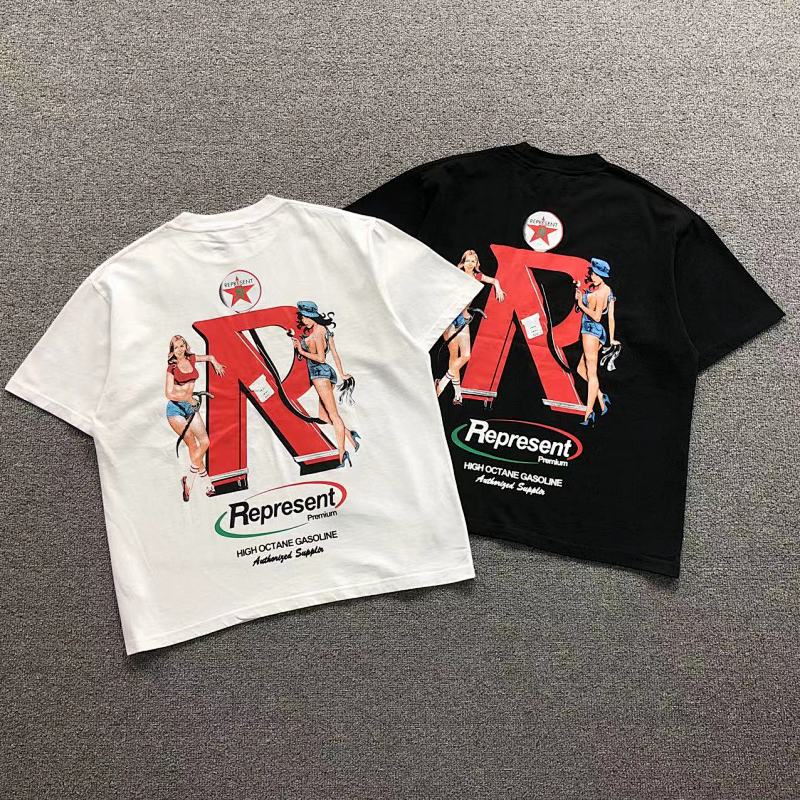REPRESENT T-SHIRT 22040647125（im 170cm 60kg i wear size M in the phot）