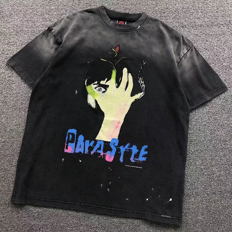 SAINT MICHAEL T-SHIRT 3201212317（im 170cm 60kg i wear size S in the phot）