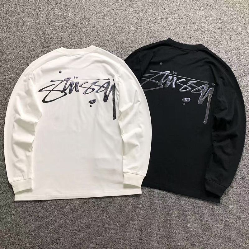 STUSSY LONG SLEEVED 582015123（im 170cm 60kg i wear size M in the phot）