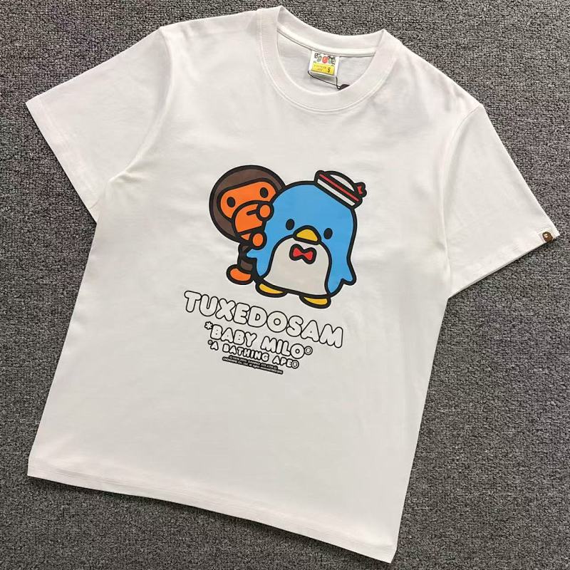 BAPE T-SHIRT 4104240198（im 170cm 60kg i wear size S in the phot）