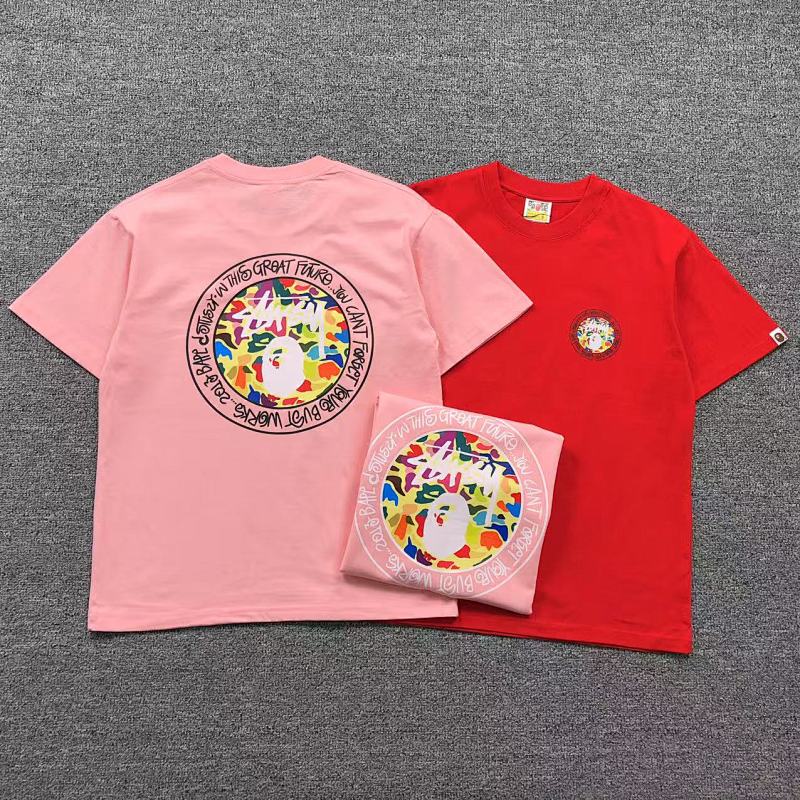 BAPE STUSSY T-SHIRT 411182842（im 170cm 57kg i wear size S in the phot）