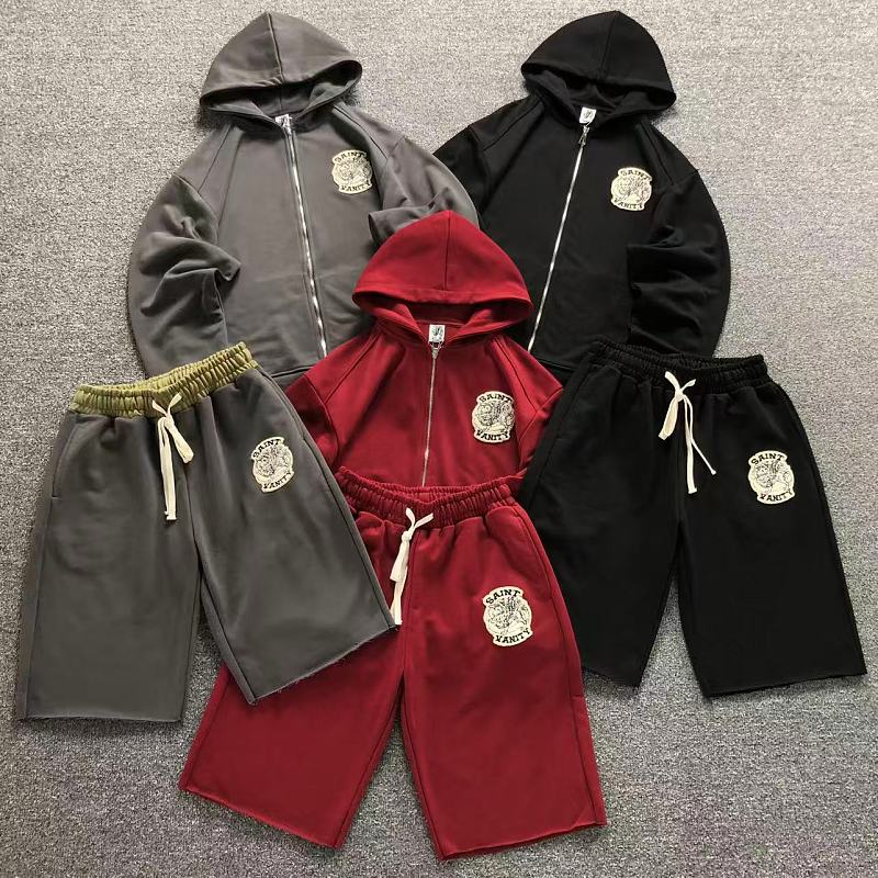 TOP SHORTS SAINT VANITY HOODIE SHORTS 3207250217